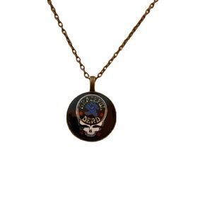 Grateful Dead Dancing Bear in a Stealie Necklace